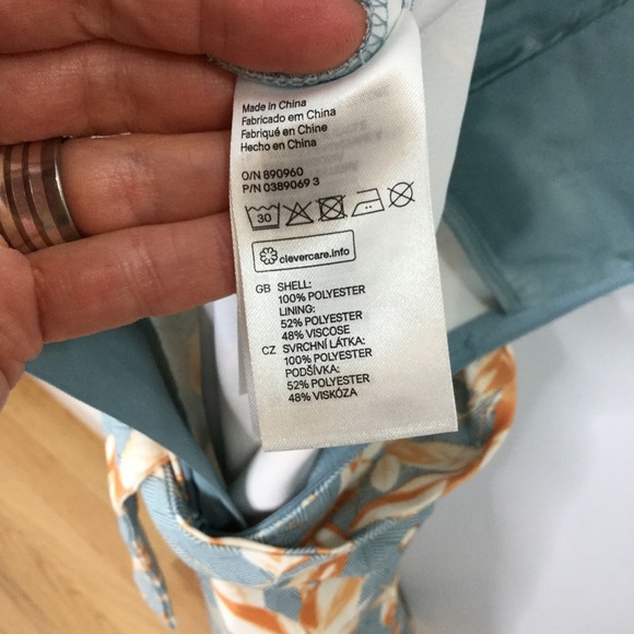 H&M wide leg cropped strapless floral jumpsuit - Picture 9 of 15